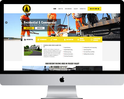 website development for construction company